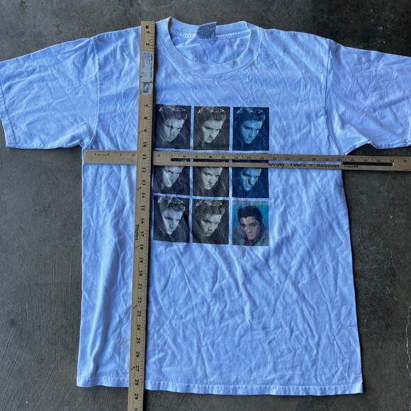 VINTAGE 90S ELVIS PRESLEY ANDY WARHOL ART SHIRT MENS LARGE WHITE TEE LOVING YOU - Picture 5 of 5